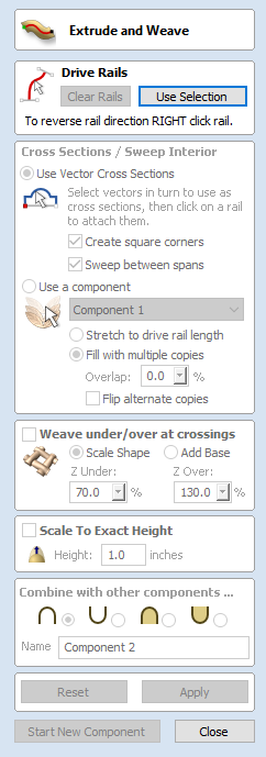 Extrude and Weave Form