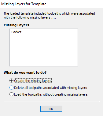 Missing Layers Dialog