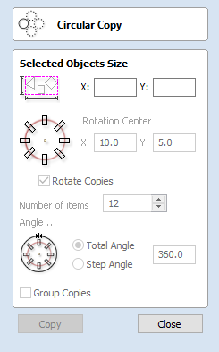 Draw Circular Array Copy Form