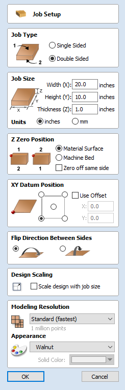 Job Setup Form