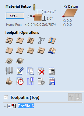 Toolpaths Tab