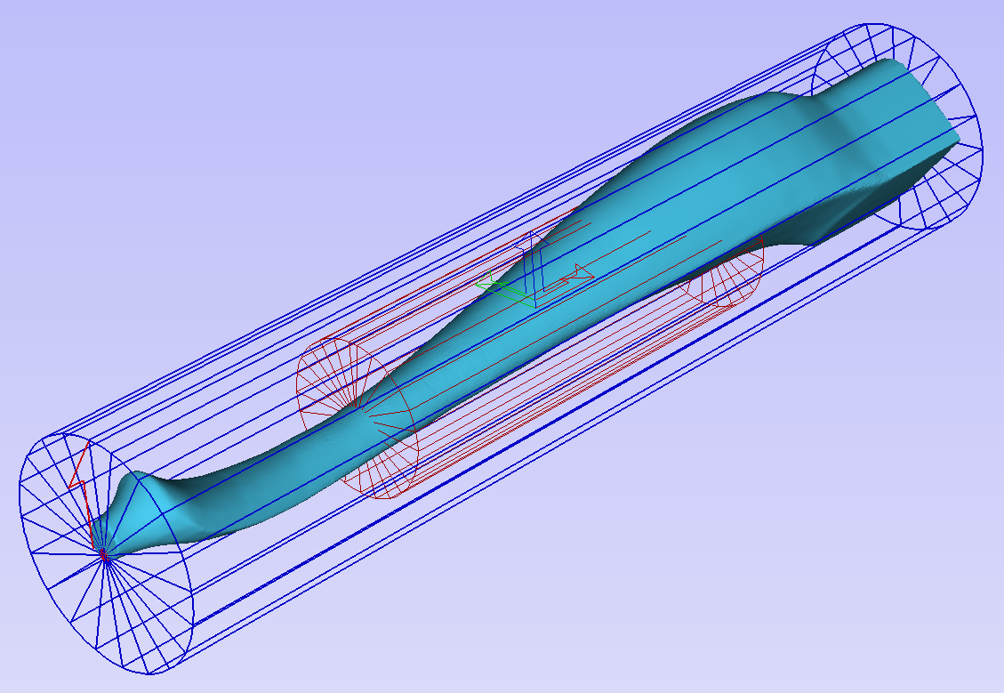 Table leg after completing orientation and changing units