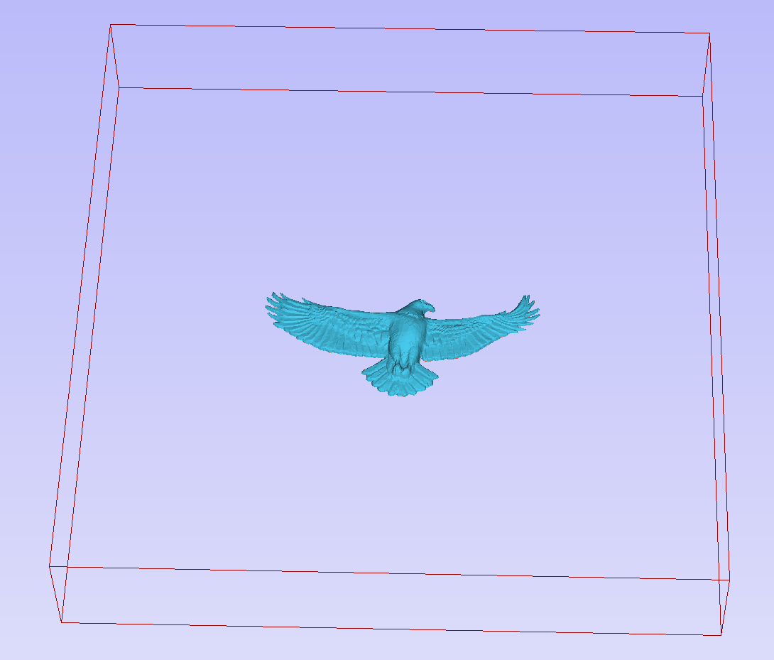 Initial orientation of imported flat model